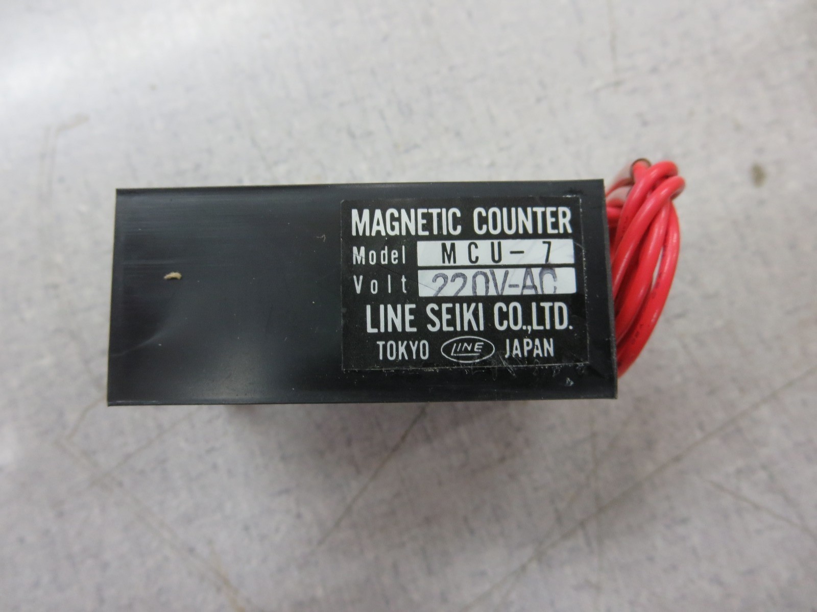Line Seiki Co, Ltd. MCU-7 Magnetic Counter (220 VAC)
