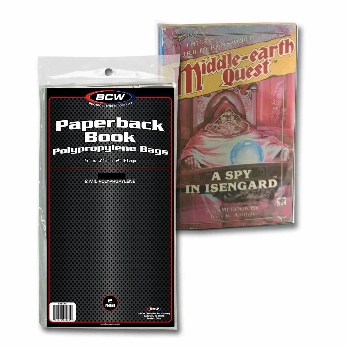 New (300 ct) 200 BCW Paperback Book Bag Poly Sleeves bags