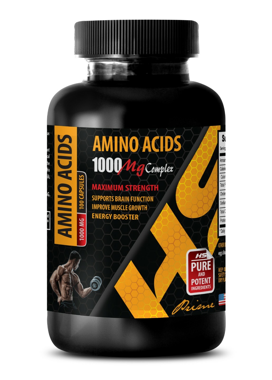 mens body building - AMINO ACIDS 1000MG - amino acid powder supplements 1B