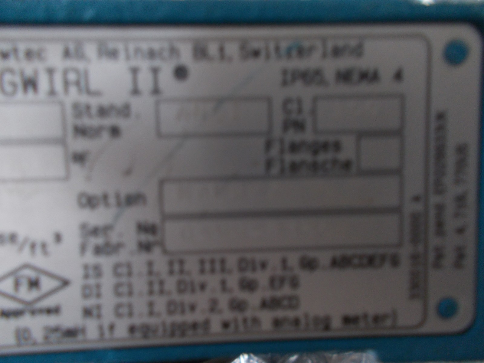 Endress + Hauser Swingwirl II DMV6336Z