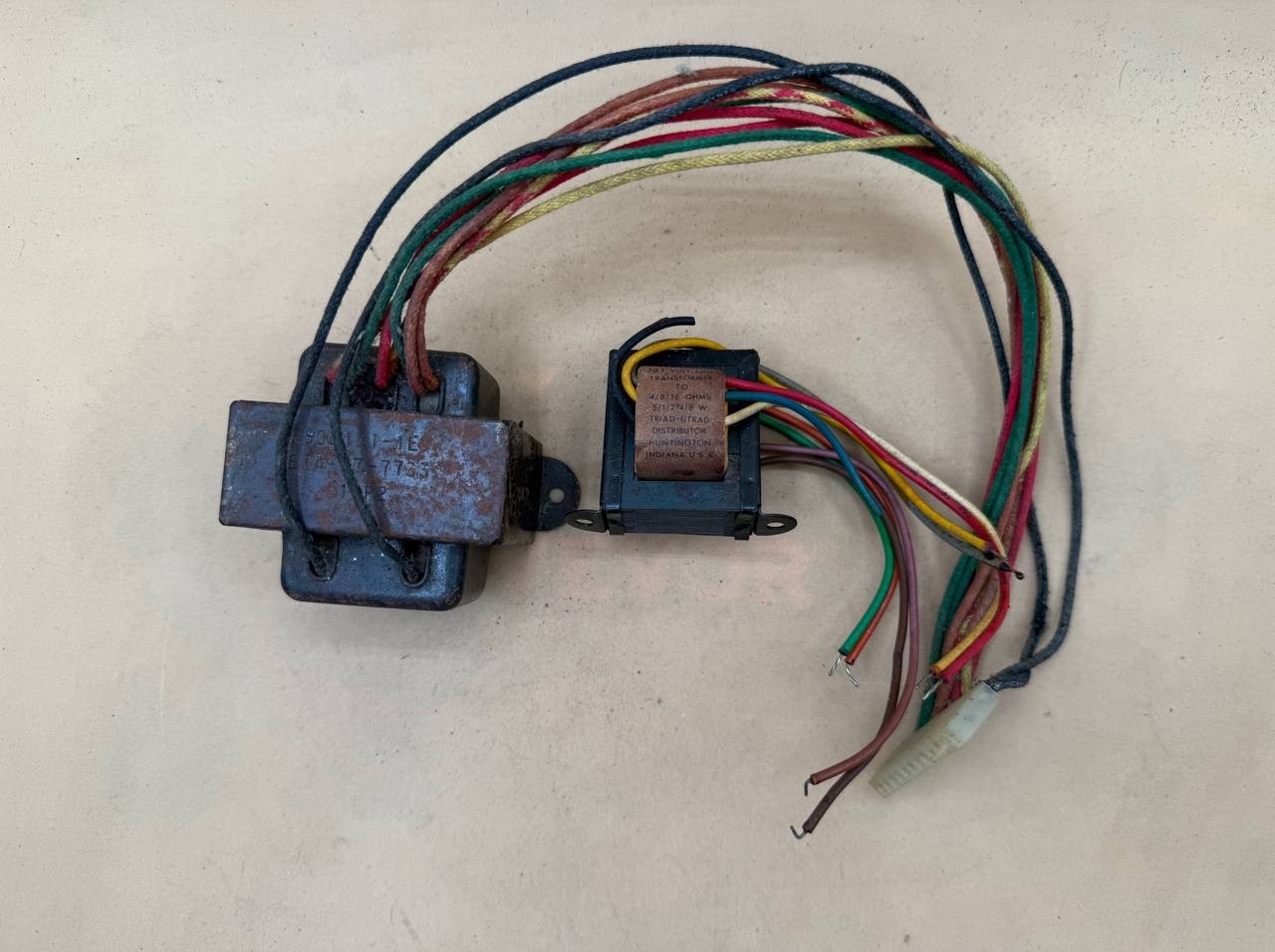 Lot of 2 Vintage Audio Line Transformers Triad-Utrad 70.7V 4/8/16 Ohm RE