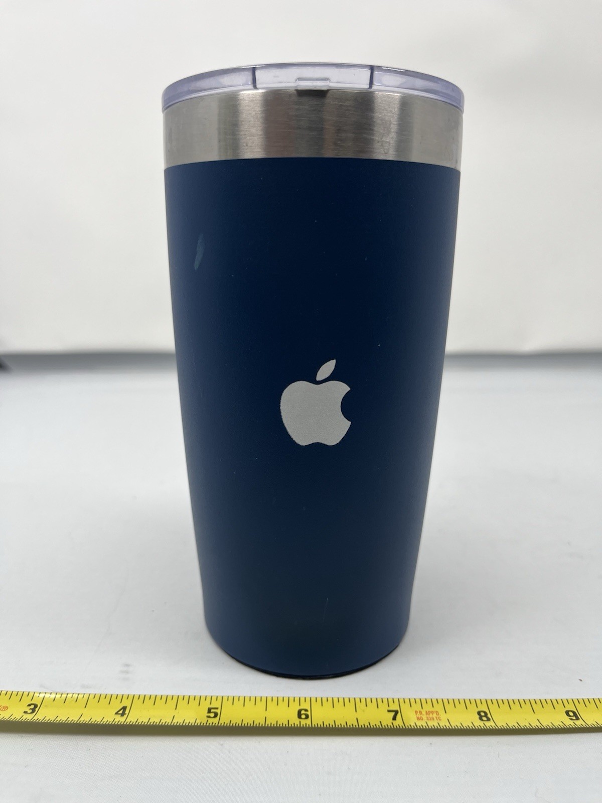 APPLE Logo 20oz Blue THERMAL TUMBLER Vacuum Insulated Sacramento Steel Cup
