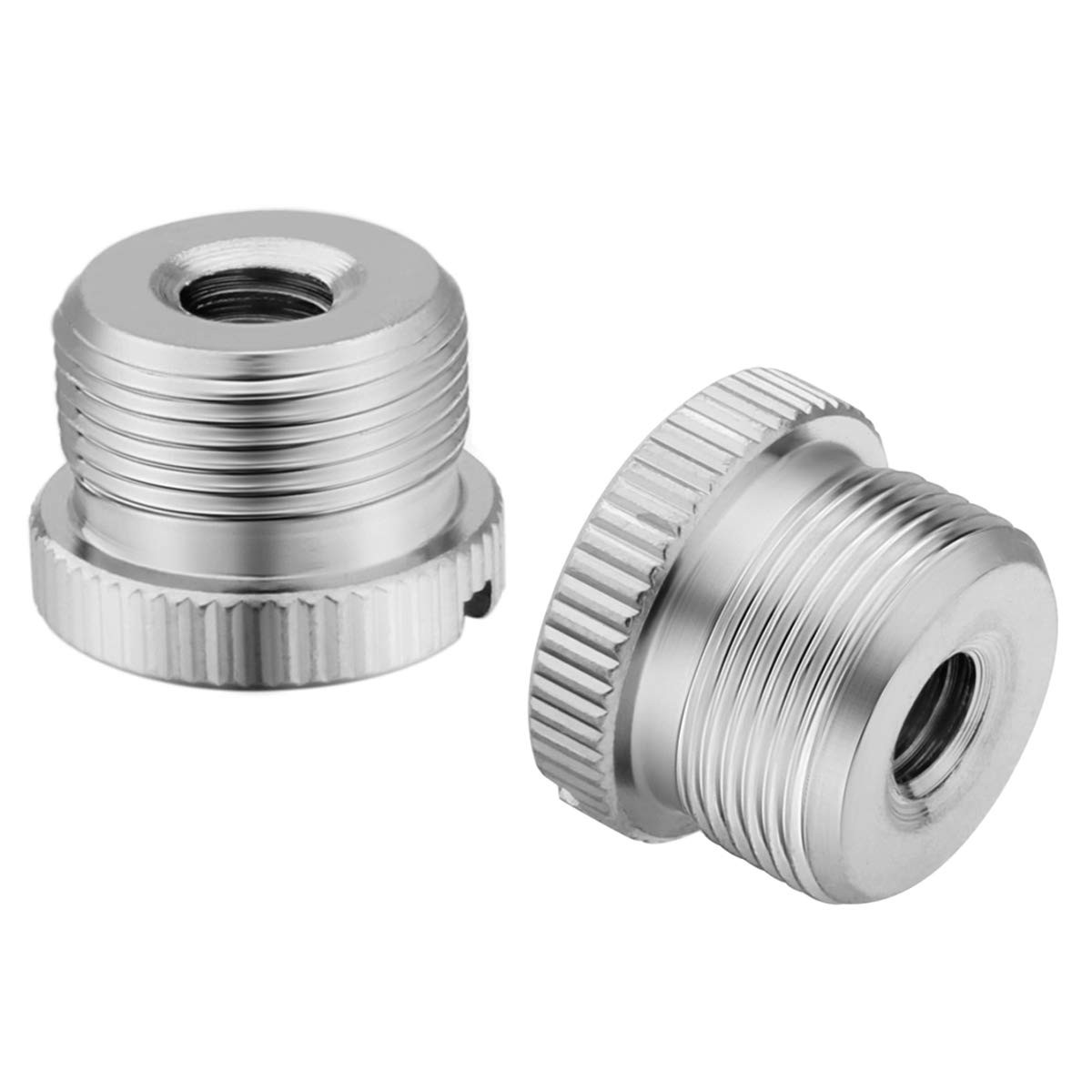 JOMLEY 1/4 to 5/8 Adapter, 1/4"-20 Female to 5/8"-27 Male Screw Thread Adapte...