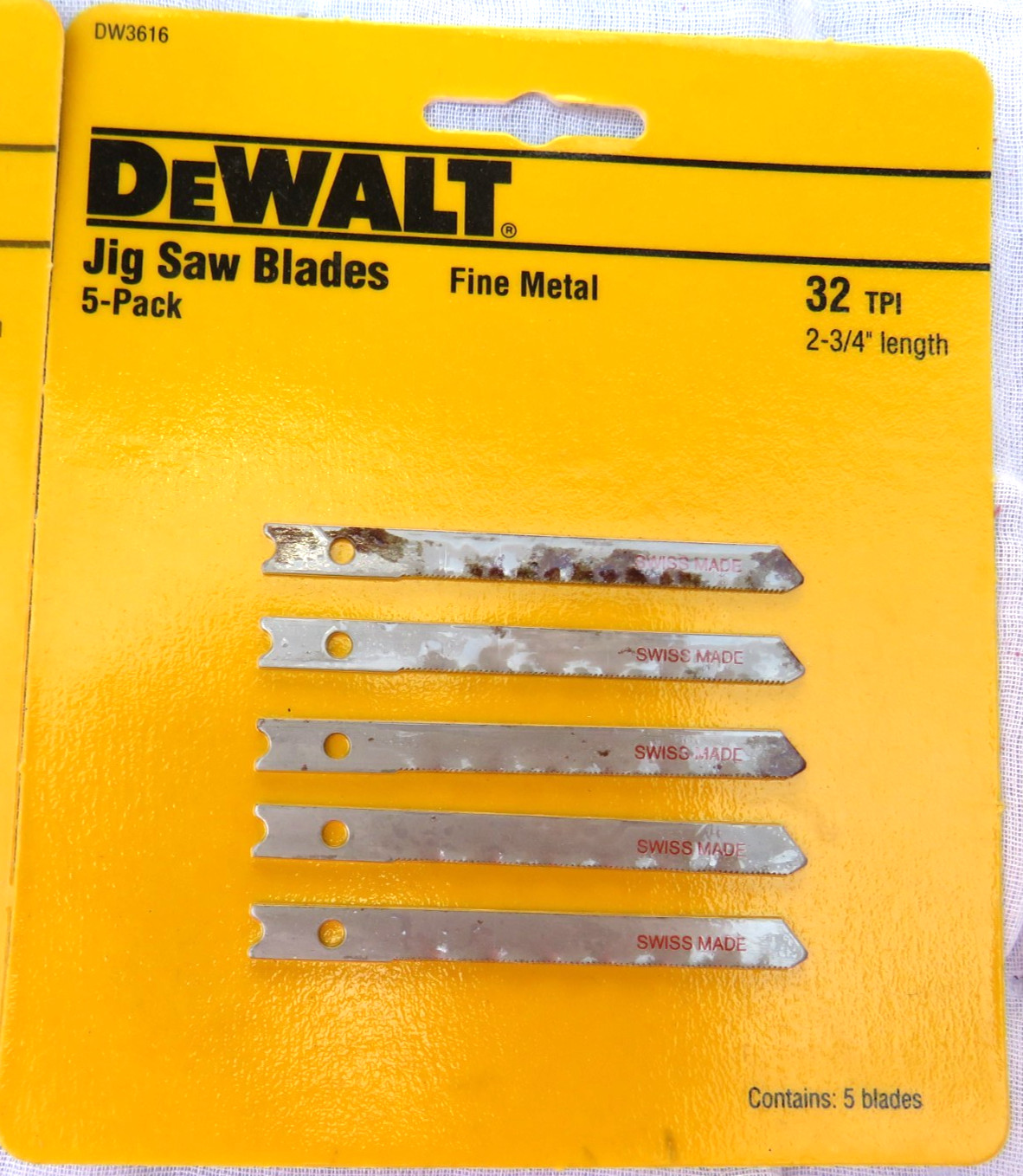 Vintage DeWalt Jig Saw Blades 18 & 24 & 32 TPI 3 Sealed Packages of 5 & 12 Shims
