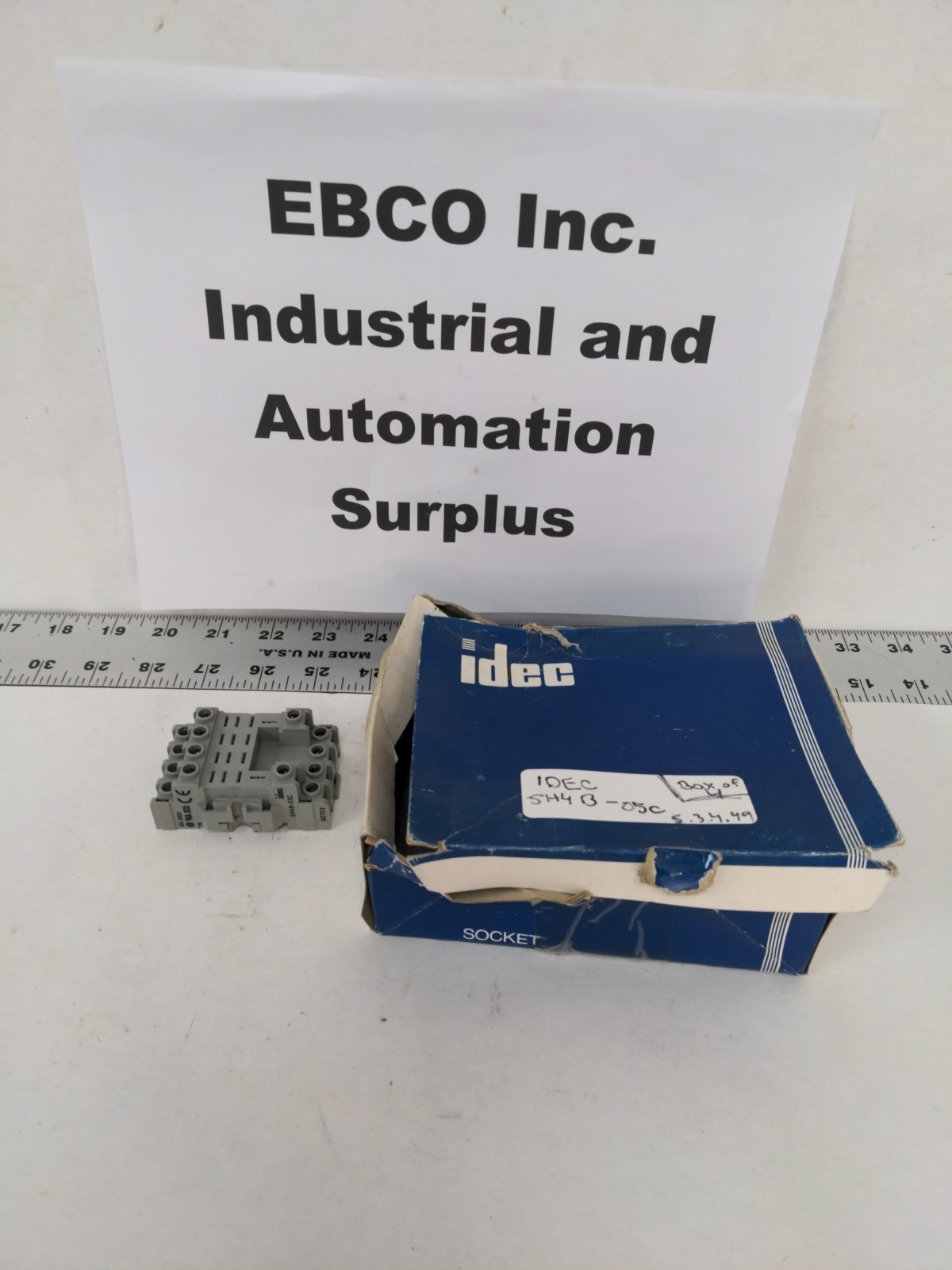 IDEC SOCKET SH4B-05C, BOX OF 4