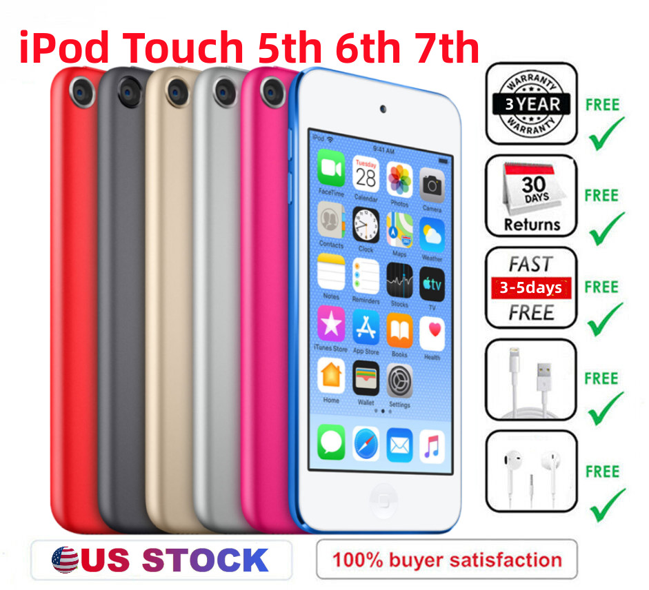 NEW-Apple iPod Touch 5th/6th/7th Generation 64/128/256GB All colors-Sealed lot