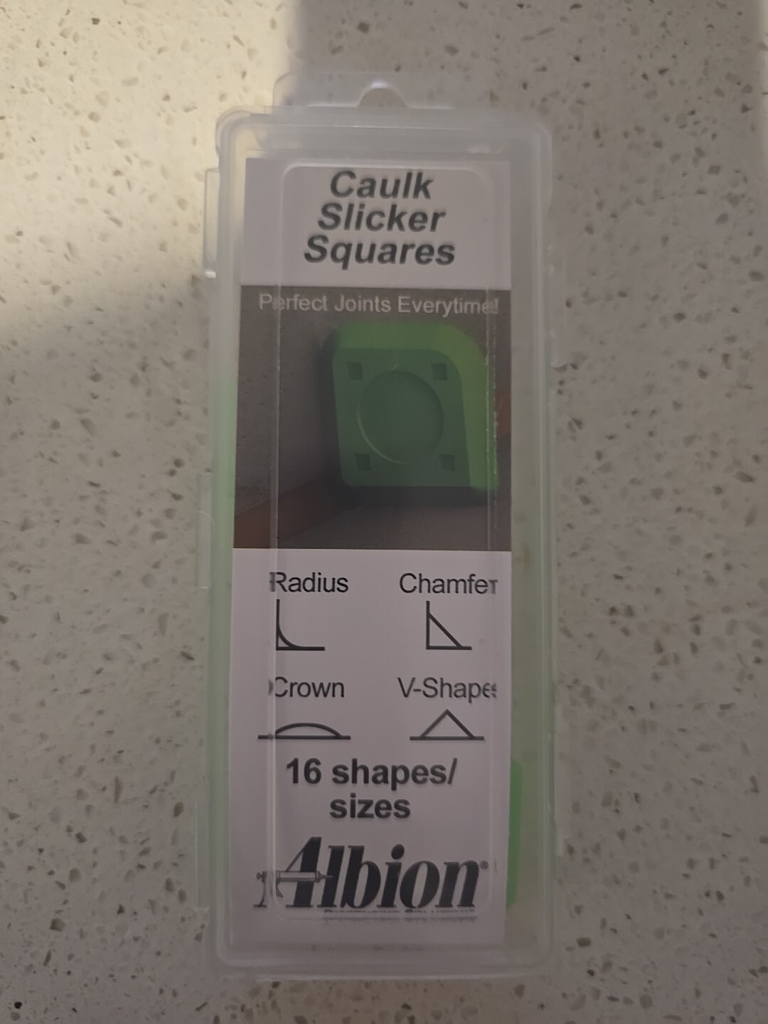 Albion 1158-1 Caulk Slicker Squares 4pc Set