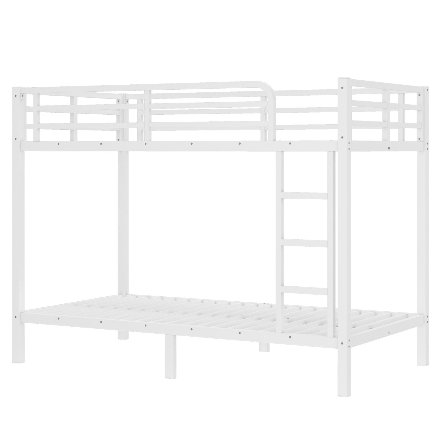 Twin XL Over Twin XL Metal Bunk Bed Twin XL Size Metal Bed Frame with Ladder