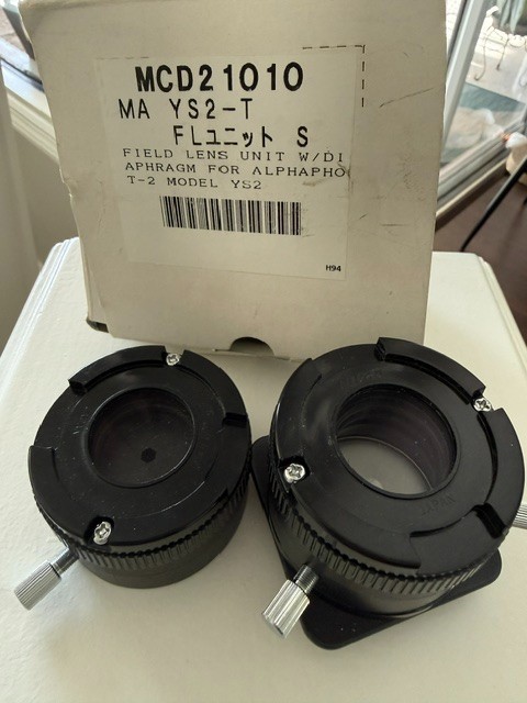 Nikon Microscope Adapter 2 pcs set Attachments Made in Japan Vintage Lense