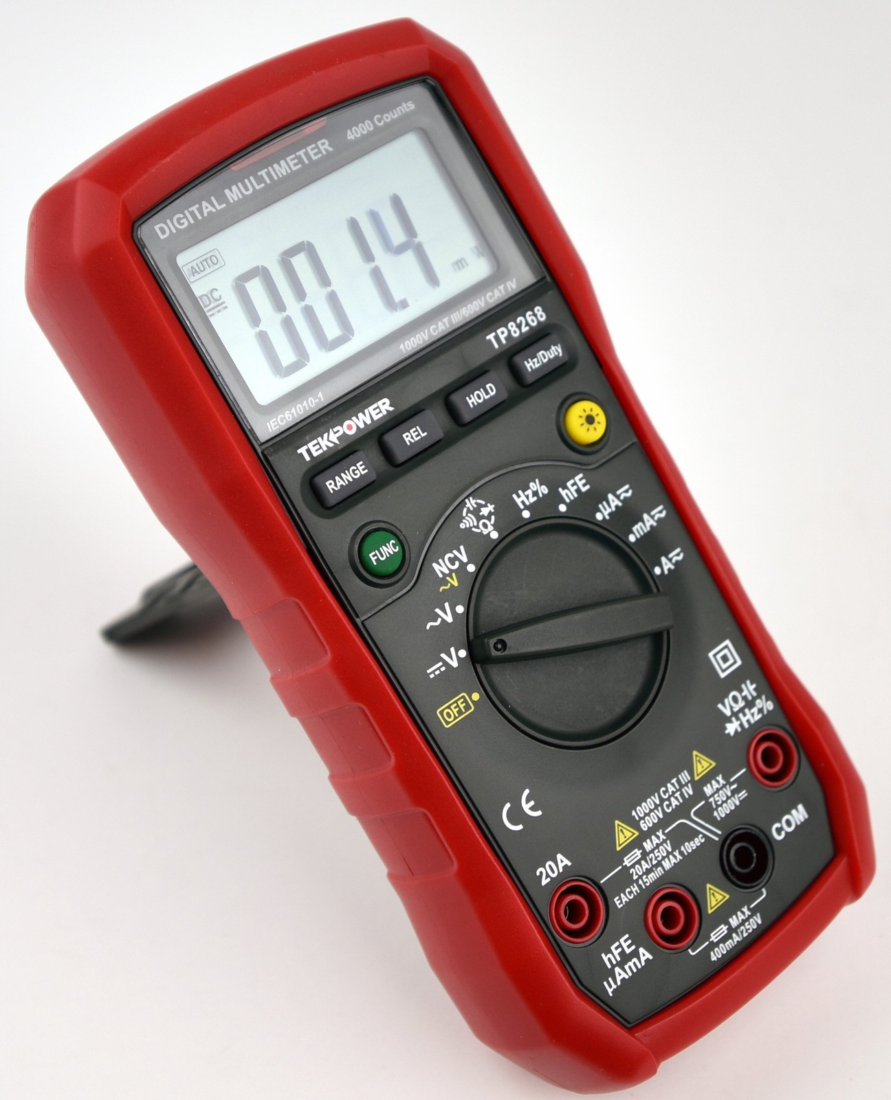 Tekpower TP8268 AC/DC Auto/Manual Range Digital Multimeter with NCV