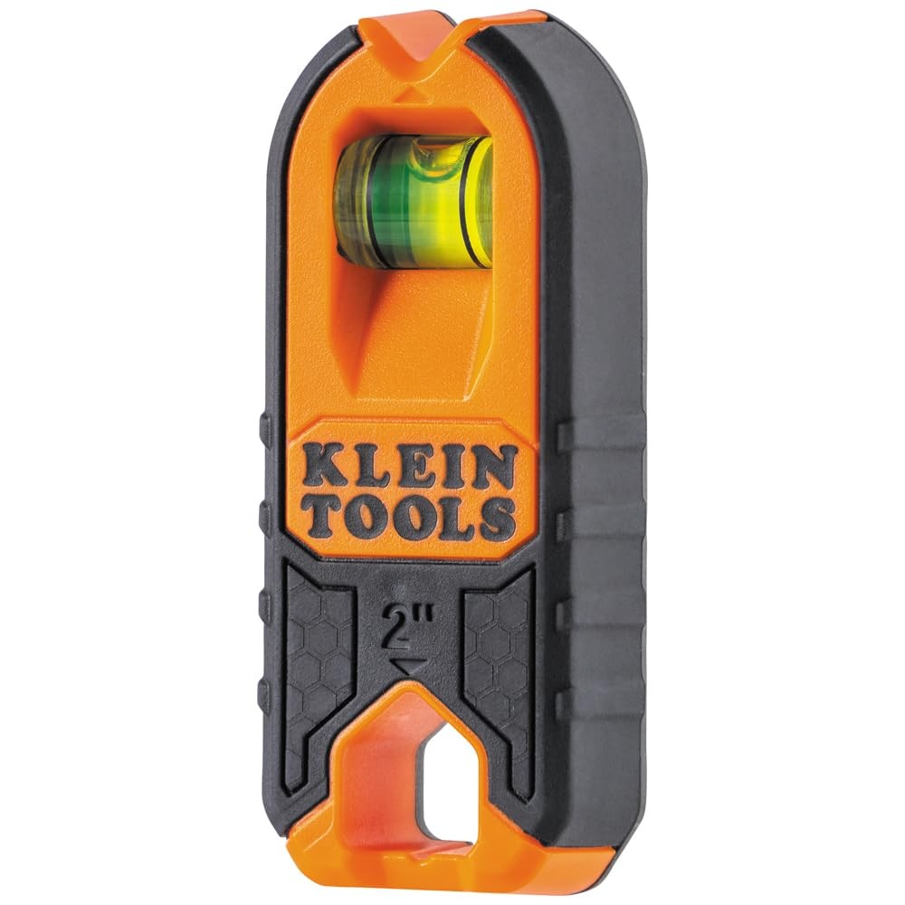Klein Tools MSF100 Magnetic Stud Finder and Level, Compact, Wood and Metal De...