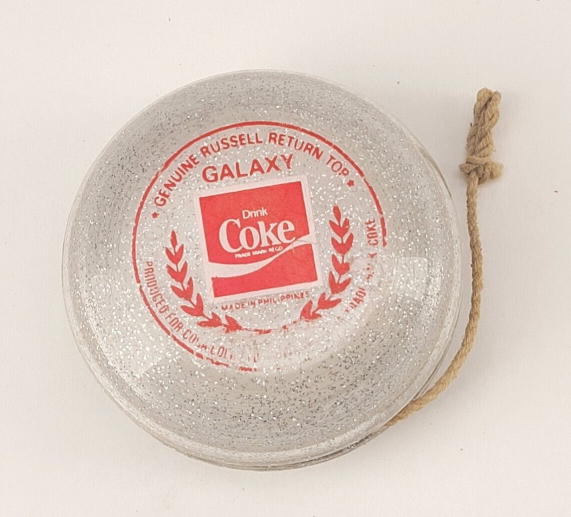 Vintage 1980s Coca-Cola Galaxy Drink Yo-Yo - Limited Edition Russell Collectible