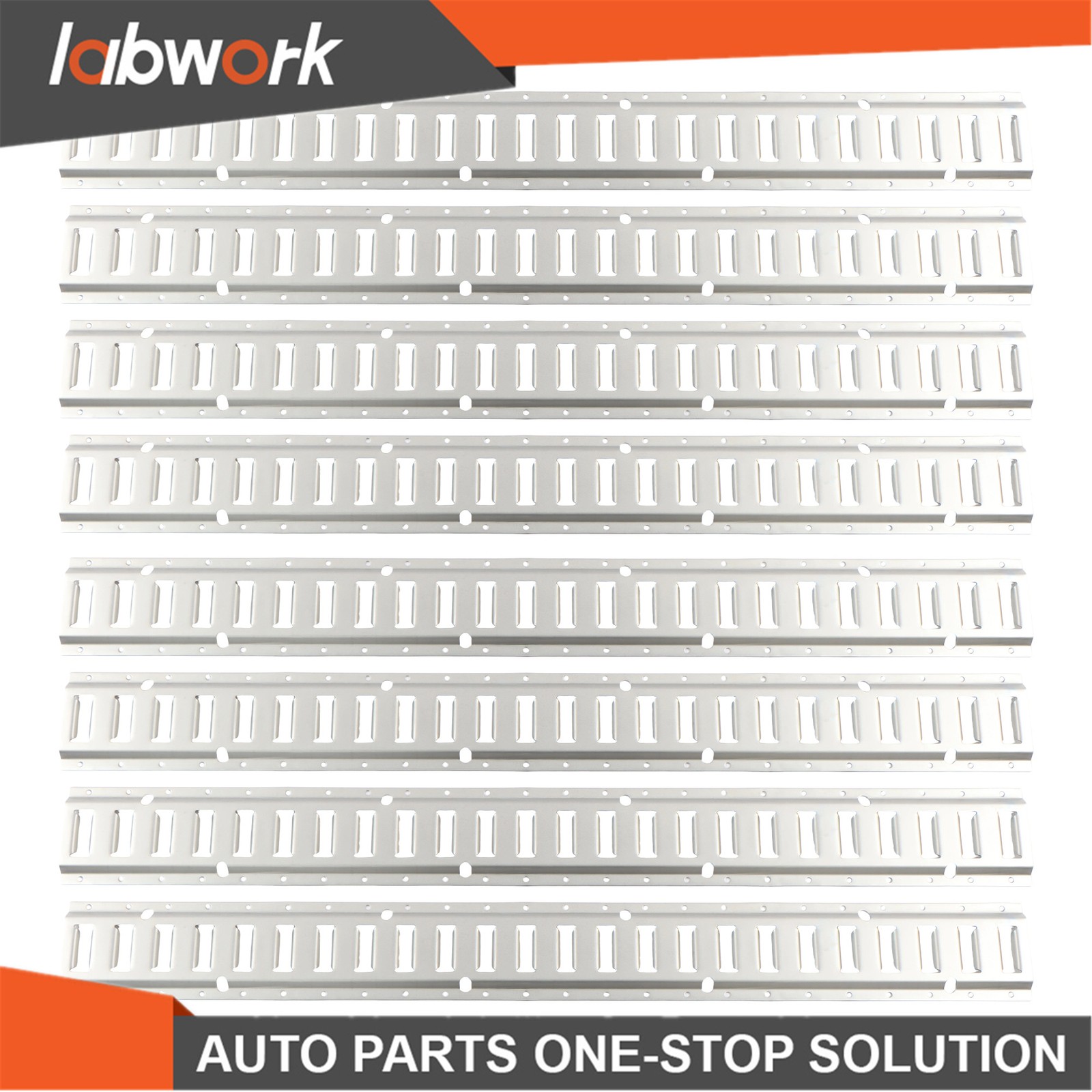 Labwork E Track Tie Down Rail Kit 4' (8 Pack) 2,000 lbsGalvanized Steel For Vans