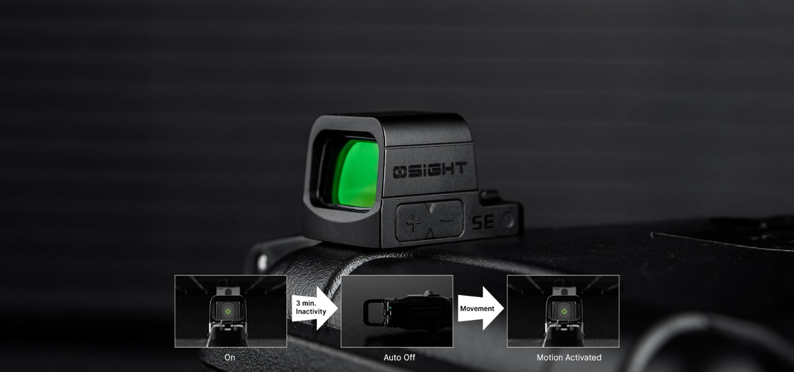 Osight SE Green 2 MOA Dot & 32 MOA Circle Enclosed Optic, RMSc Footprint