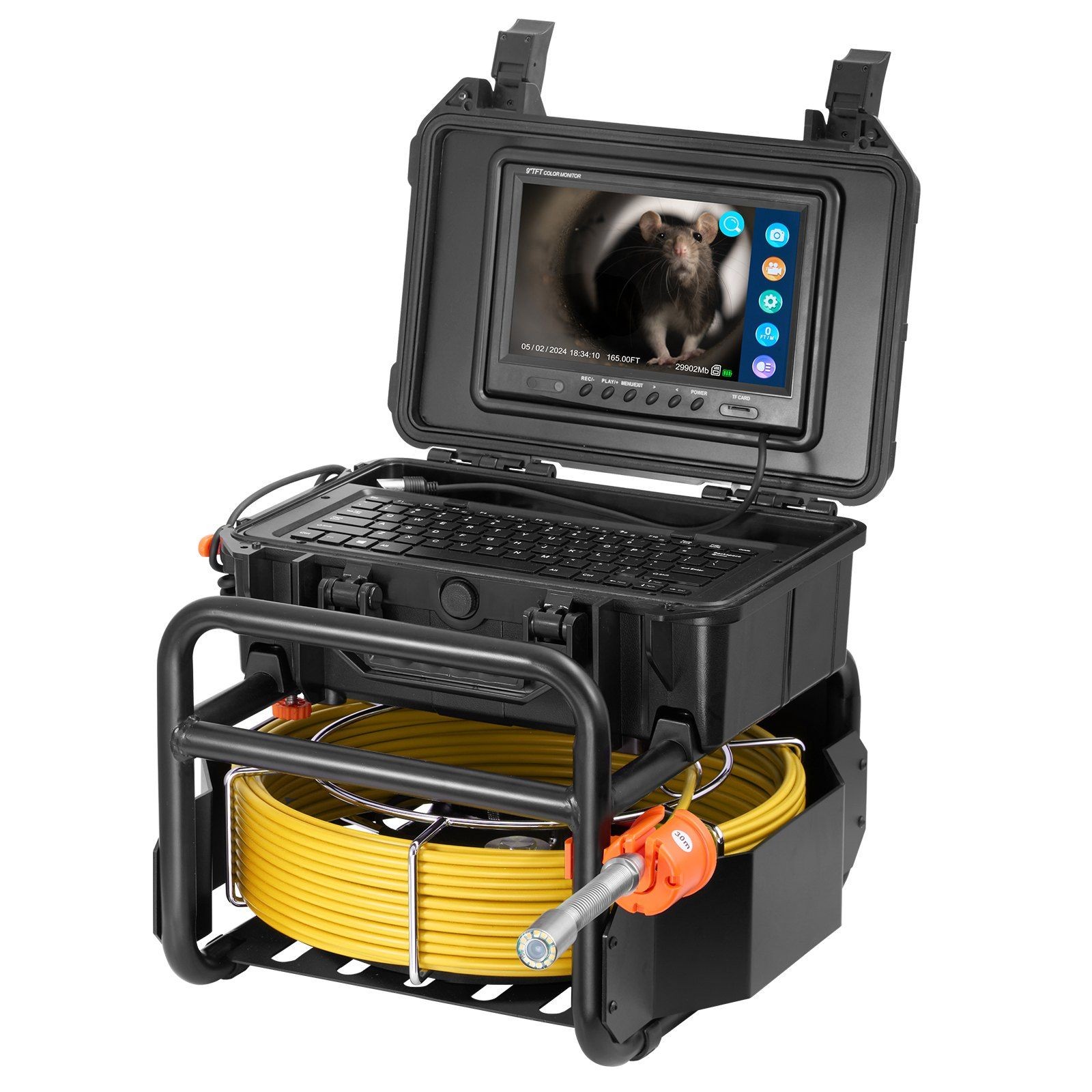 230ft Maintenance Drain Camera 512Hz Locator Compatible Full HD Screen