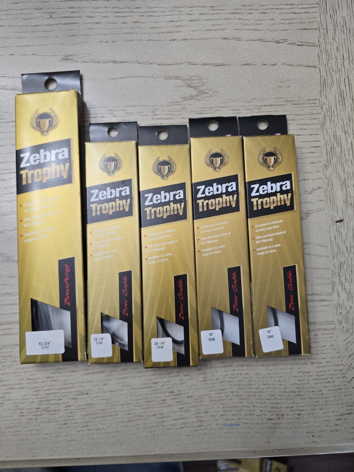 Brand New Zebra Trophy String And Cable (5 Piece) Set for a Mathews CHILL