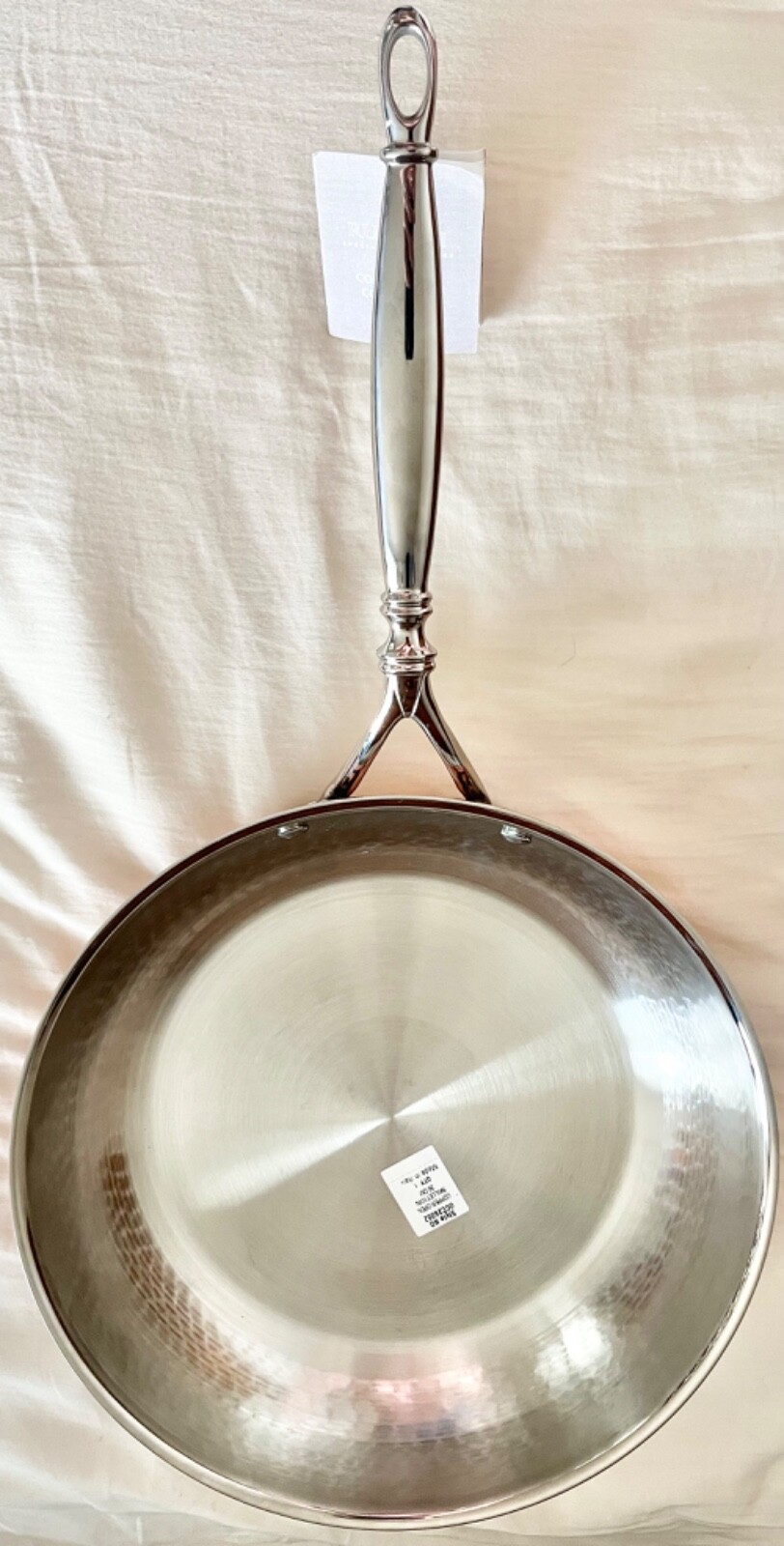NWT RUFFONI OPUS CUPRA Hammered Copper-Clad 2.5 Qt Open Frying Pan Made in ITALY