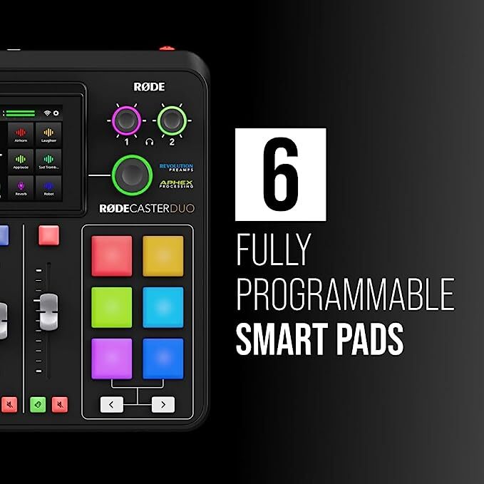 Rode RODECaster Duo Integrated Audio Production Studio Live Streaming Mixer