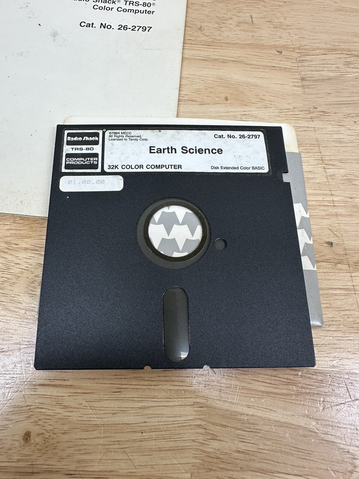 TRS-80 Earth Science 5.25” Floppy Disk