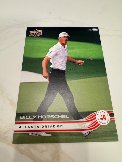 Billy Horschel TGL Golf Oversized XL 5x7 Card - ATLANTA DRIVE RARE FREE SHIPPING
