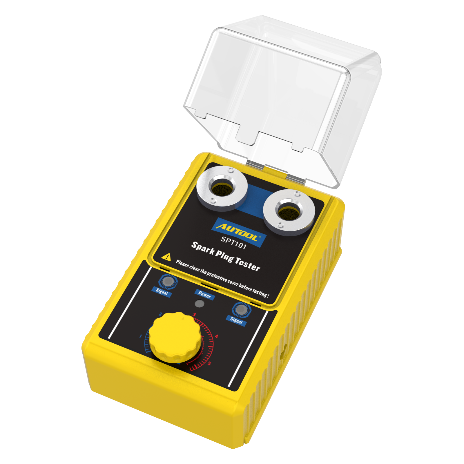 AUTOOL Car Spark Plug Tester Dual Hole Petrol Ignition Analyzer Diagnostic Tool