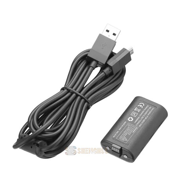 For Xbox One X S Play and Charge Kit Rechargeable Battery Pack & Charging Cable
