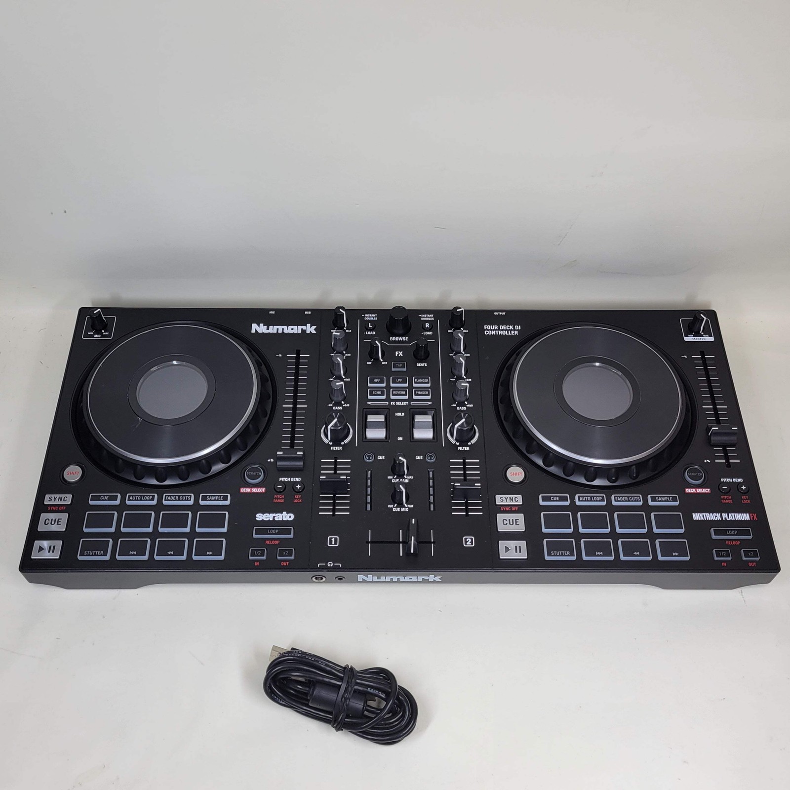 Numark 2-Channel Mixtrack Platinum FX 4-Deck Serato DJ Controller