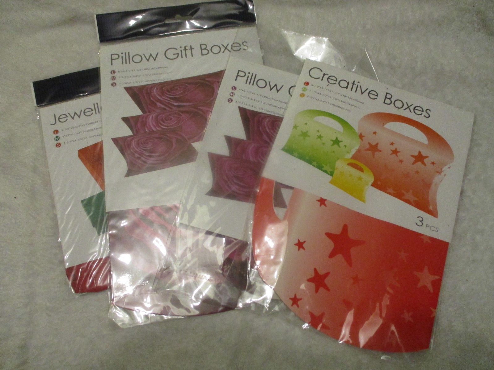 Foldable Creative Cardboard boxes Gift boxes Lot of 4 Packages    FREE SHIPPING