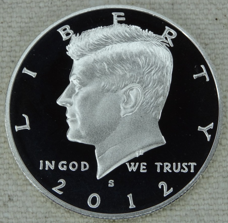 2012-S Kennedy Silver Half Dollar Proof DCAM 90% US Mint Coin 50C Free Shipping