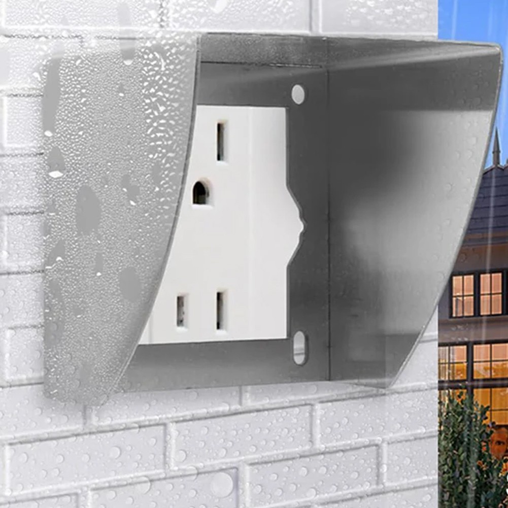 Stainless Steel Outdoor Socket Protector Designed to Keep Sockets Dry and Safe