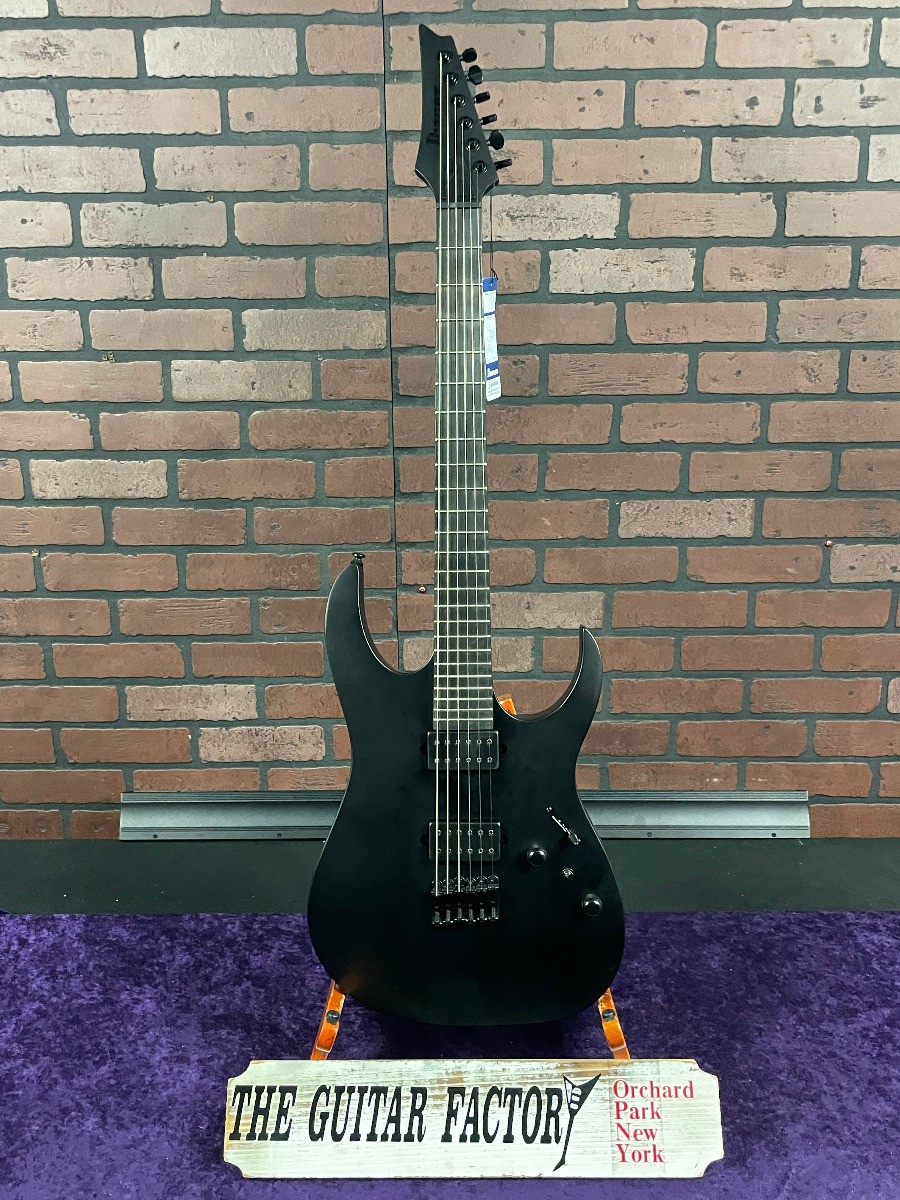 Ibanez RG Iron Label Series RGRTB621 Electric Guitar Black Flat