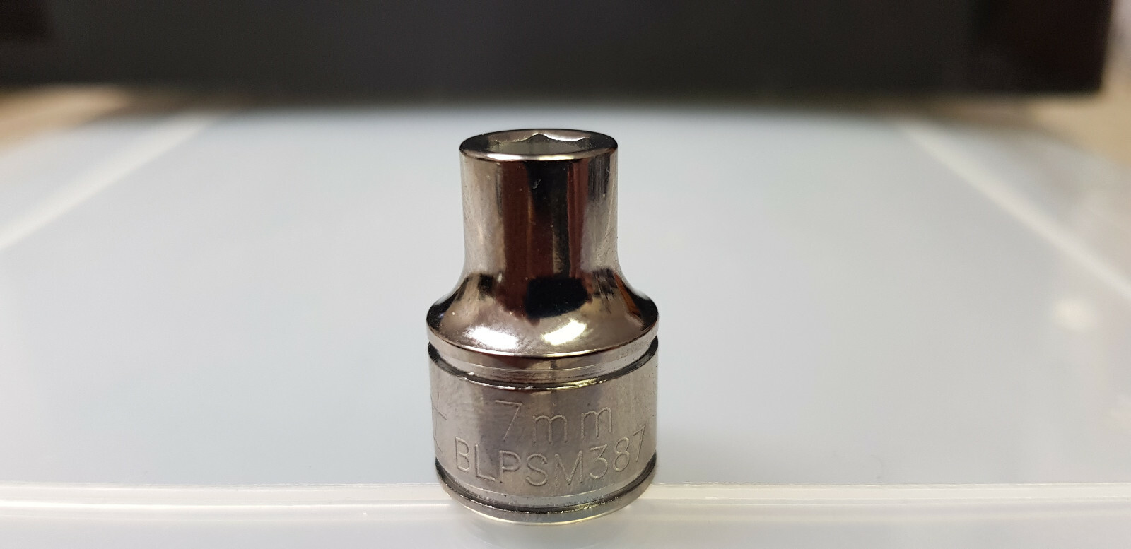 NEW 7MM BLUE POINT ™ TOOLS BLPSM387 METRIC 6 POINT 3/8" DRIVE CHROME SOCKET