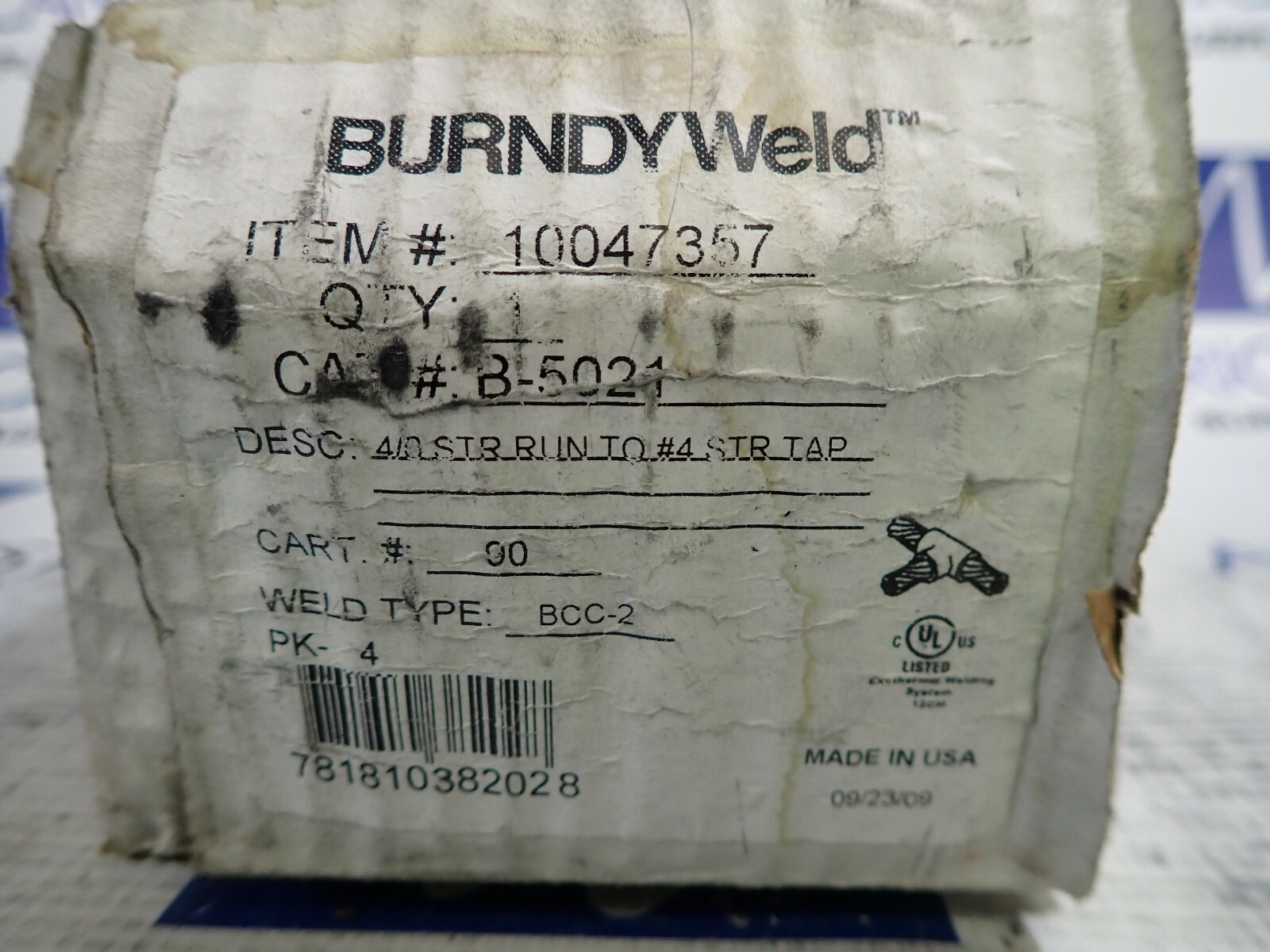 Burndy B-5021 Cable Mold *NEW