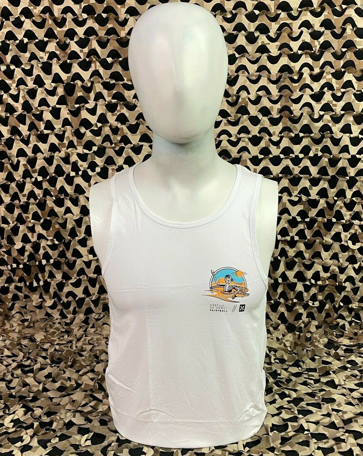 NEW HK Army Quicksand Paintball Tank Top - White - Small