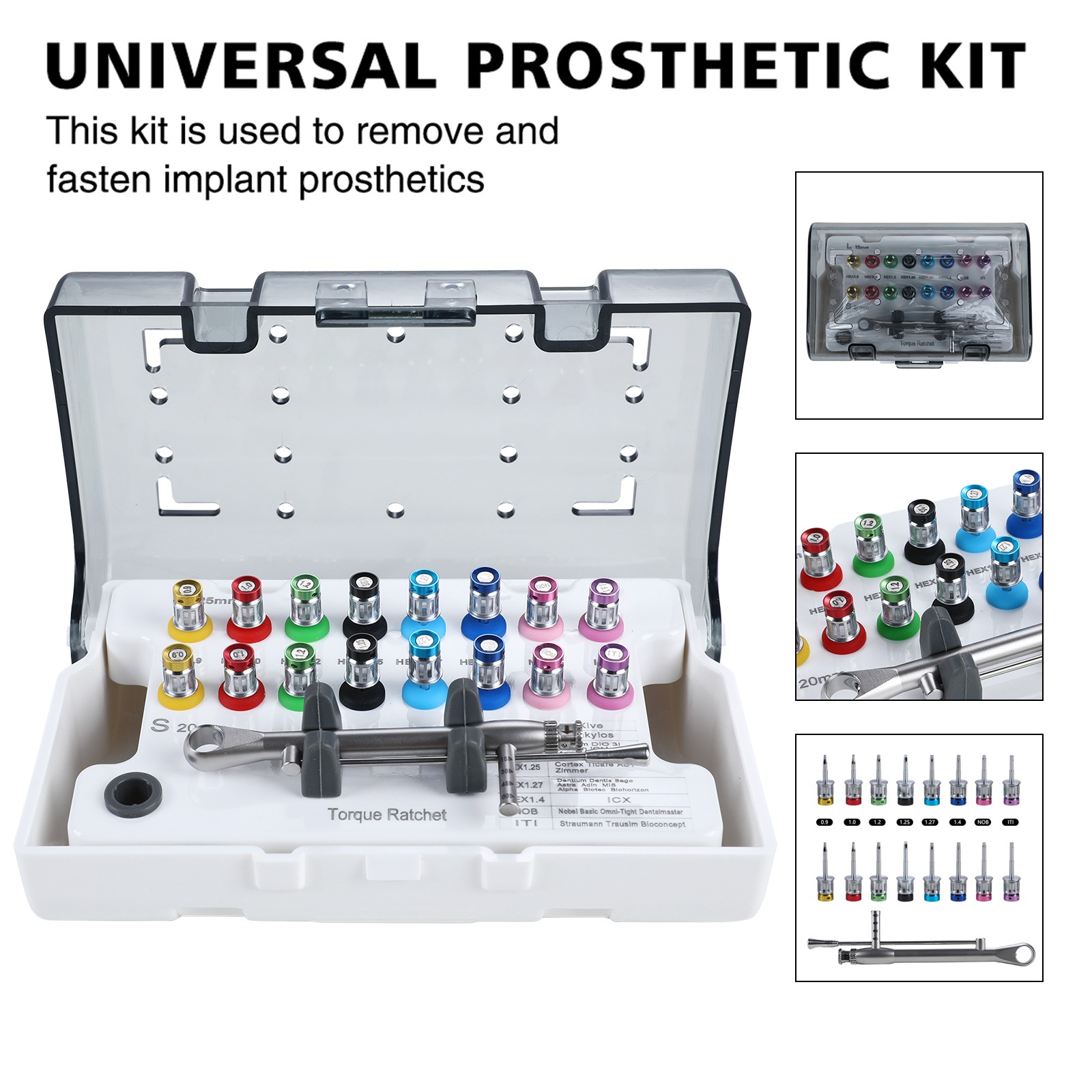 Universal Implant Prosthetic Kit Dental Torque Wrench Screwdriver Hand Driver cn