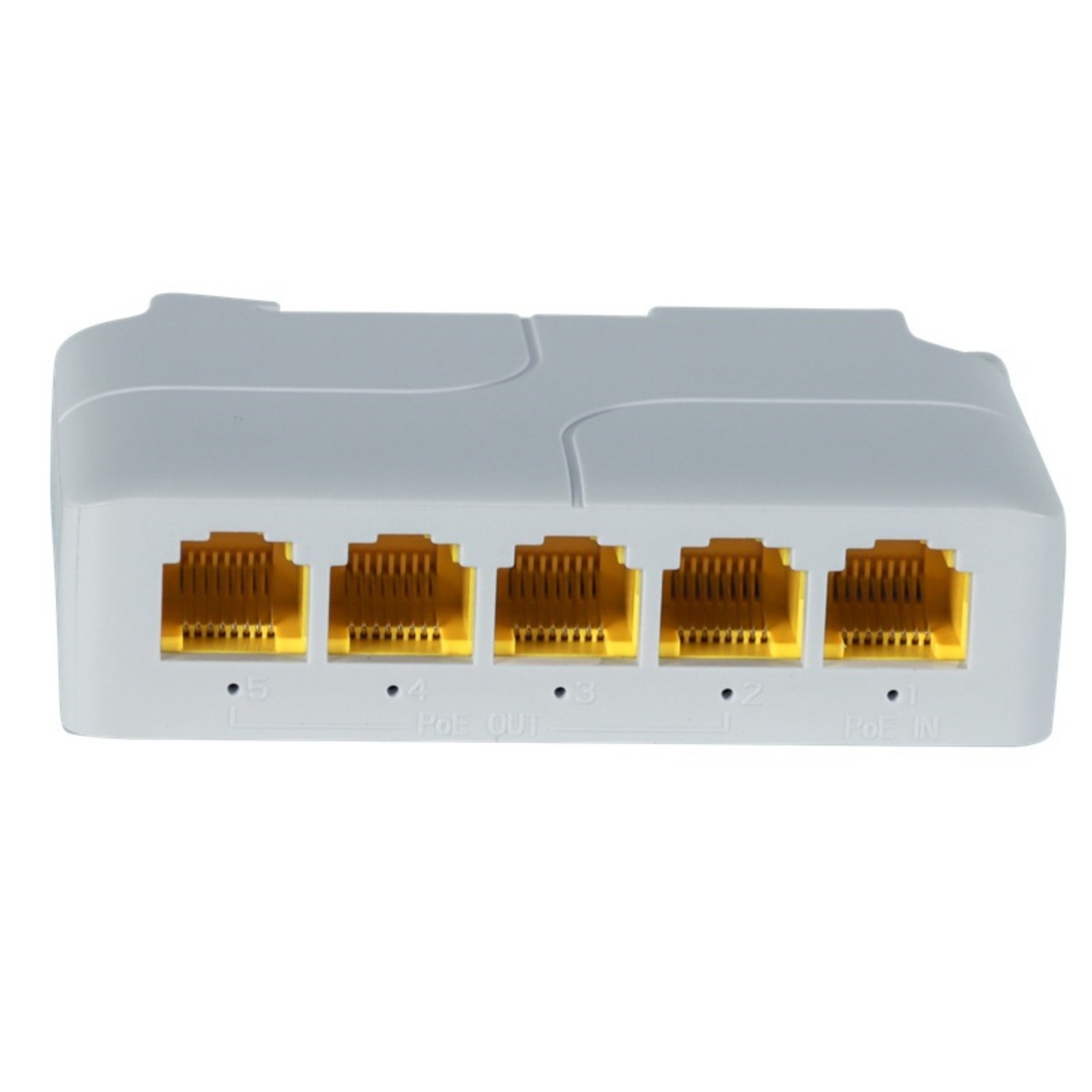 New 1in 4 Out  Gigabit PoE Extender 802.3af 5 Port PoE Repeater Vlan Extender