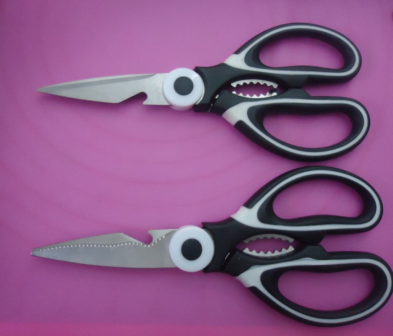 2- pc-Heavy Duty Upholstery kitchen Sewing Shears Scissors etc.size 8"# lot of 2