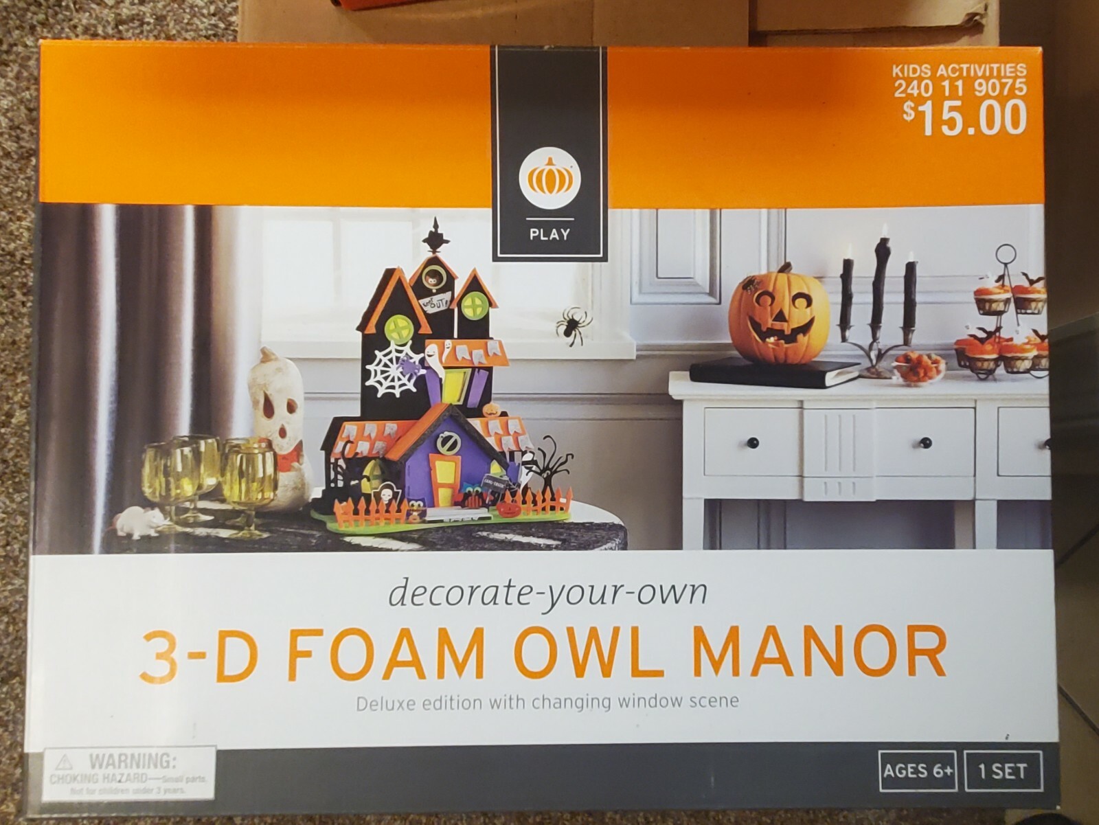 Target 3-D Foam Halloween Owl Manor Kit Deluxe Edition Brand New