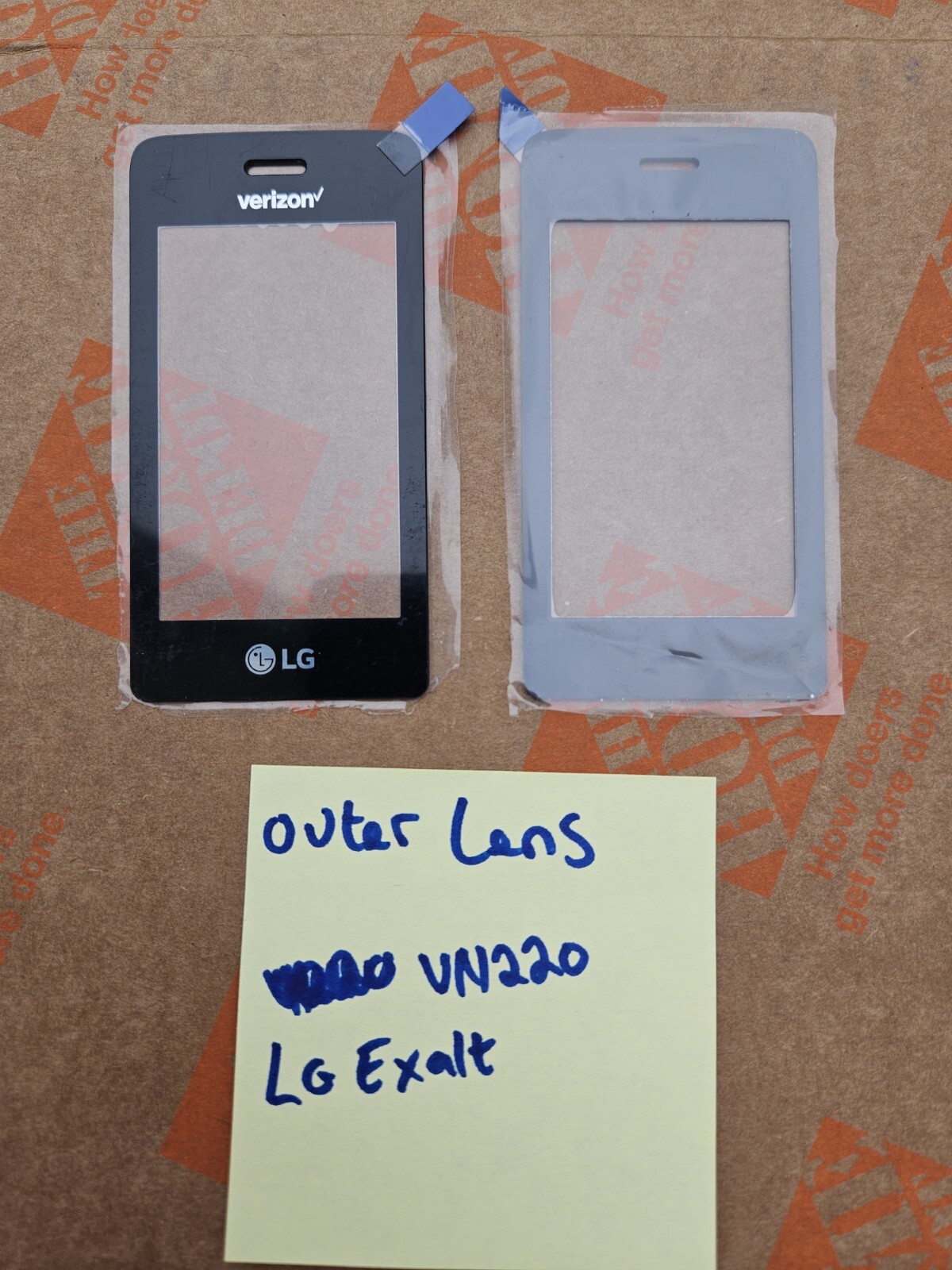 Parts For The LG Exalt Flip Phone / VN220.  LCD Lens Cover + Adhesive.