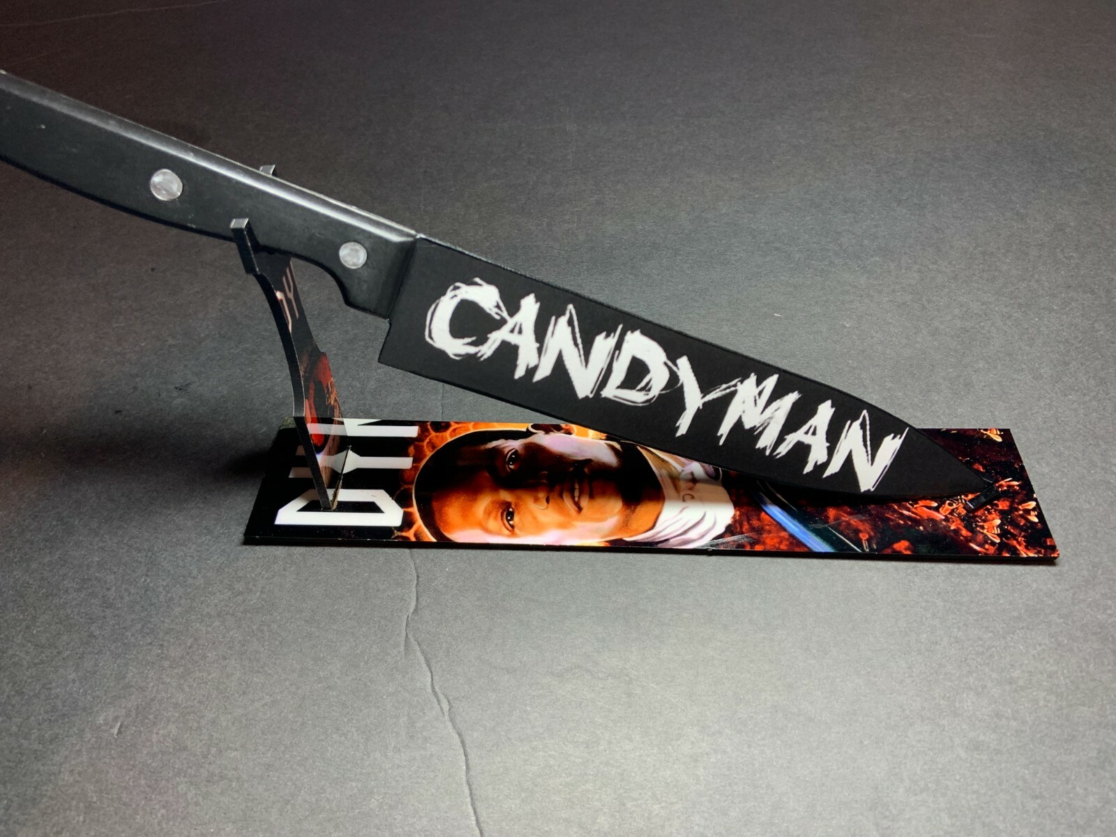 Candyman 1992 Clive Barker Kitchen Knife With Sublimated Stand