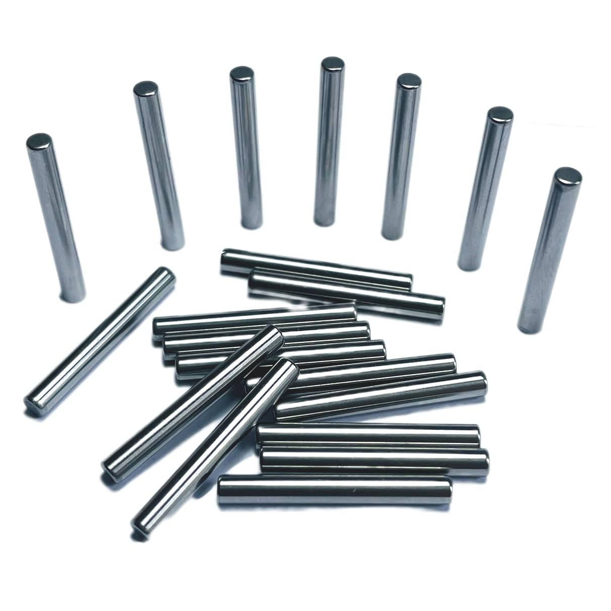 ZDingTech 20PCS 1/8 x 1 Dowel Pins,1/8 inch x 1 x 1 Inch, Silver