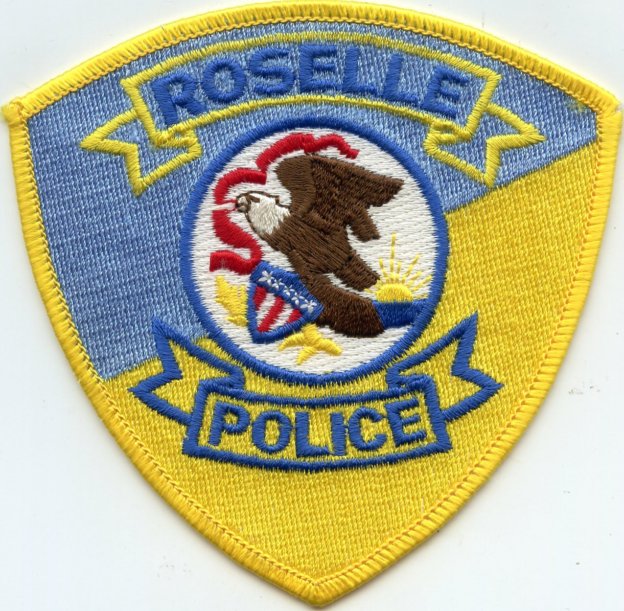 old vintage ROSELLE ILLINOIS IL POLICE PATCH