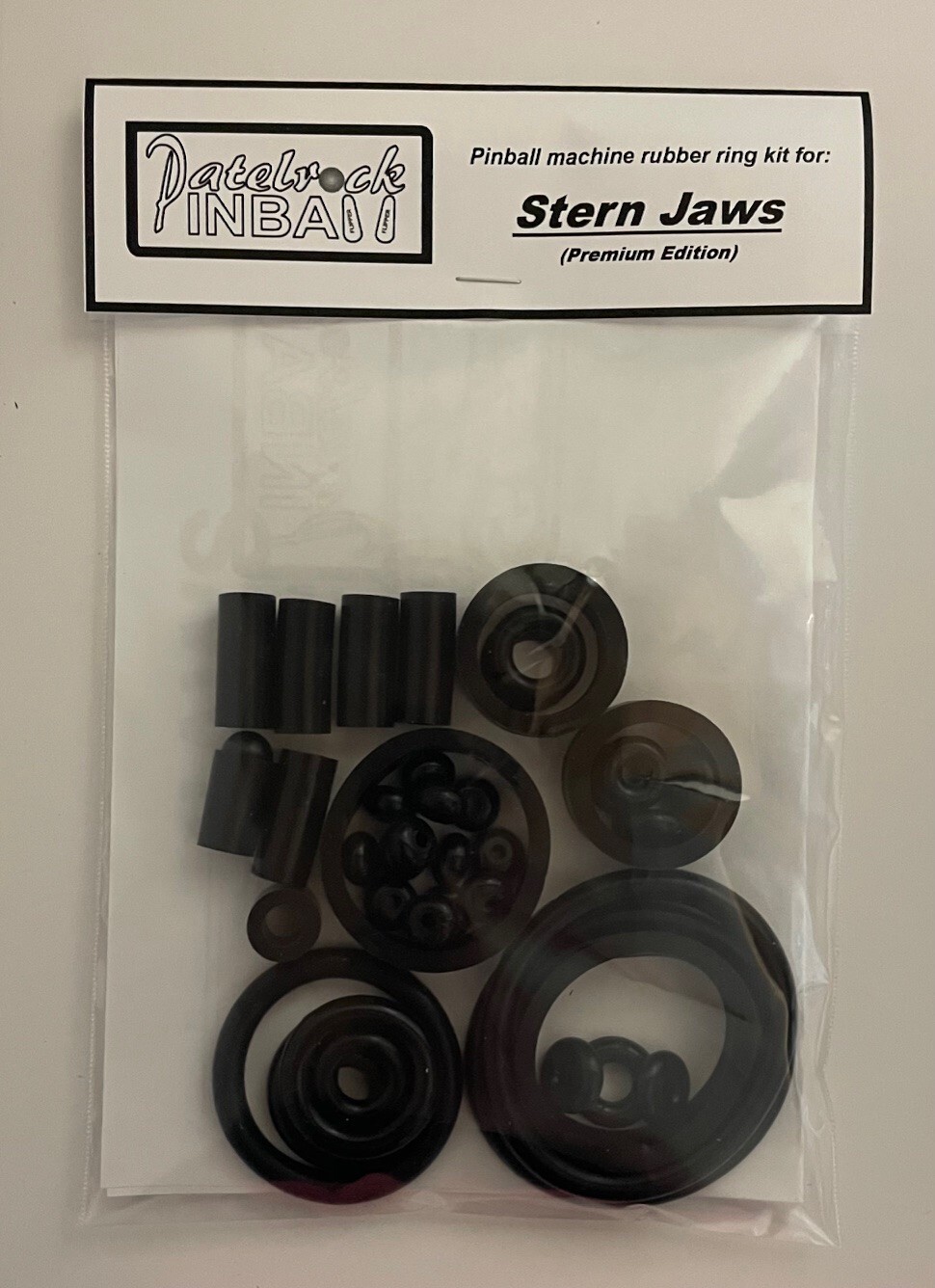 Stern Jaws PREMIUM Pinball Machine Rubber Ring Kit **Customize your kit**