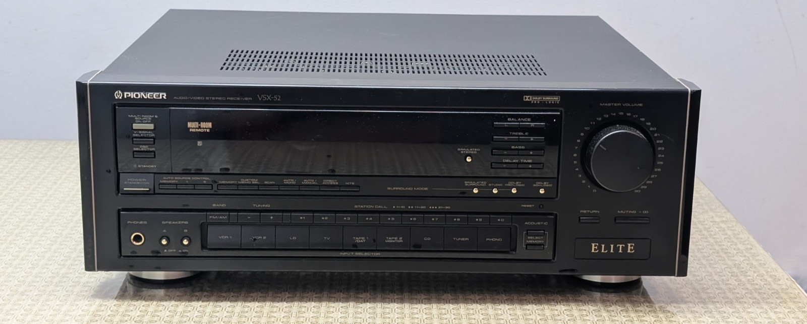 Pioneer VSX-52 Elite 5.1 Stereo Receiver – Tested - Radio Tuner Not Working