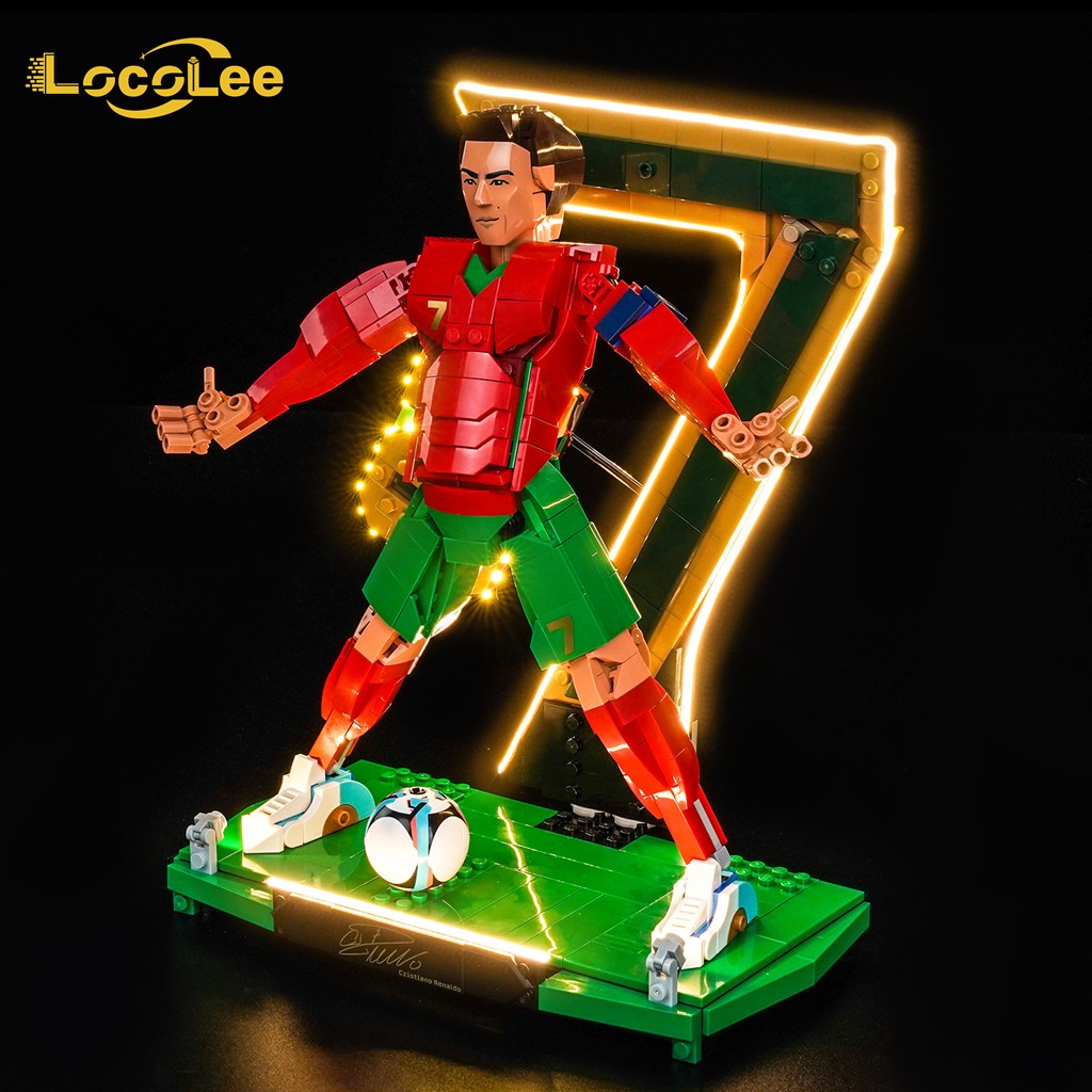LocoLee LED Light for LEGO 43016 Cristiano Ronaldo – Soccer Legend Lighting Set