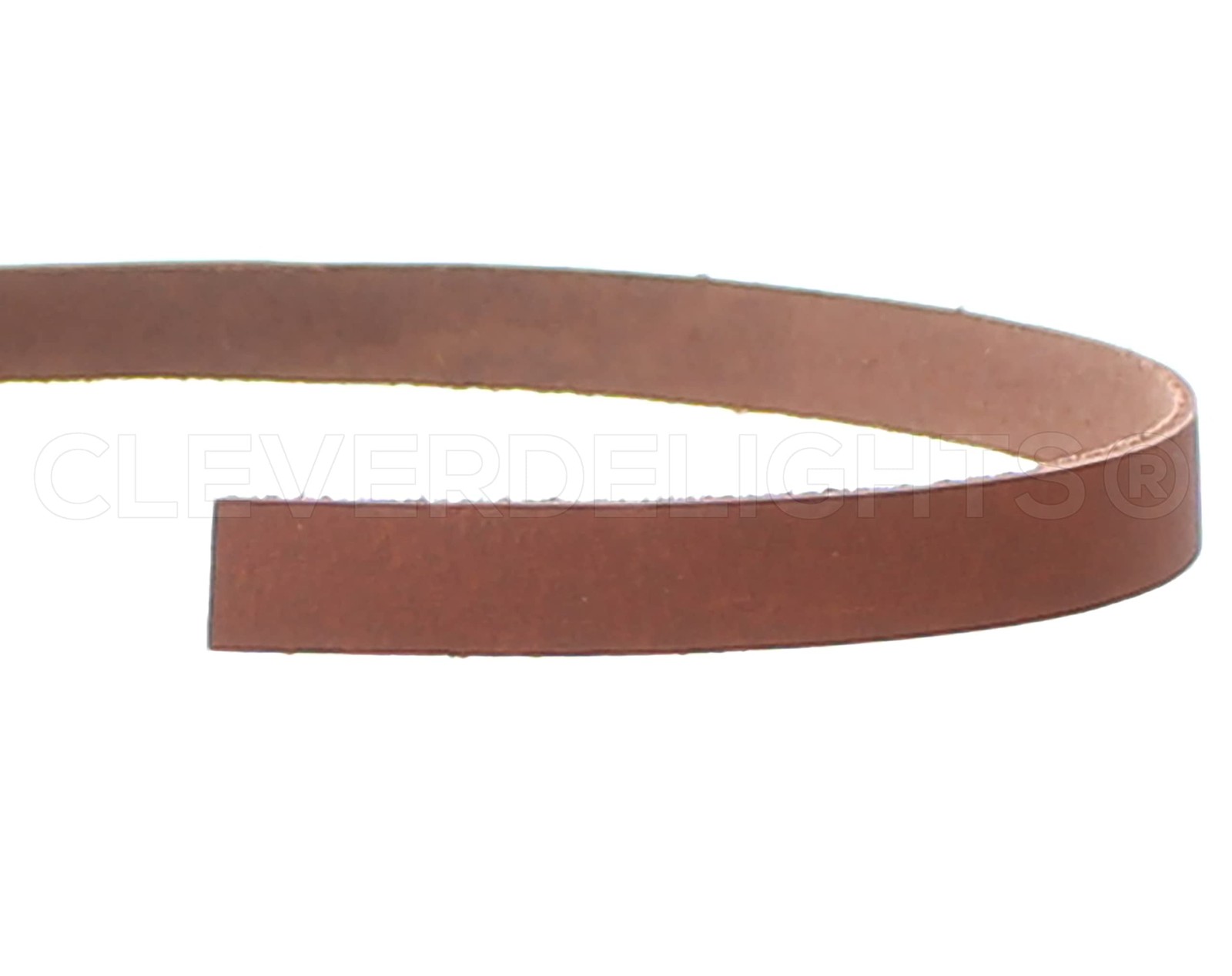 Brown 1/2 Leather Strap 7 Feet 13mm Genuine Leather Str