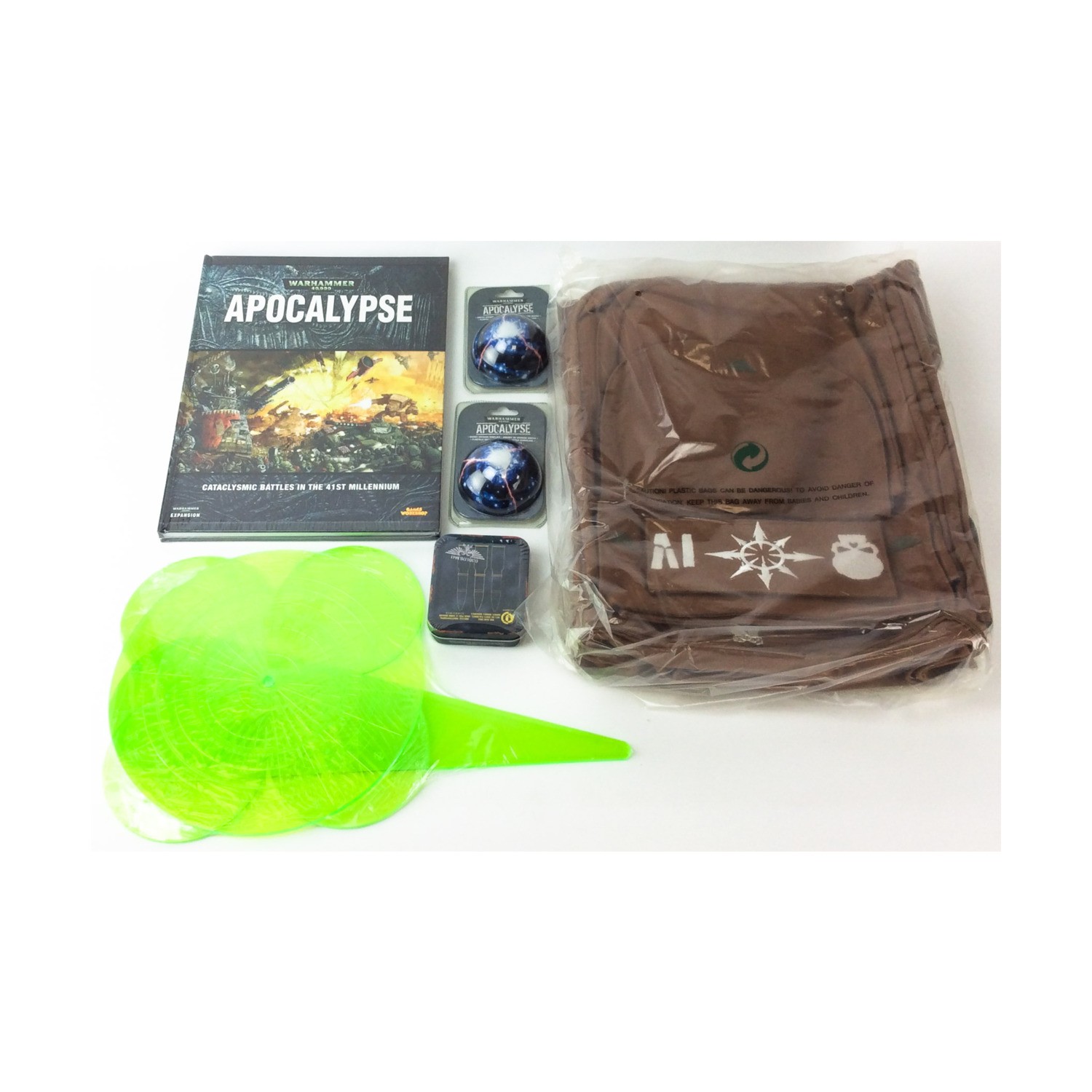 GW 40k Apocalypse Apocalypse Gamers Ed - Backpack, Book, Templates, + More! NM
