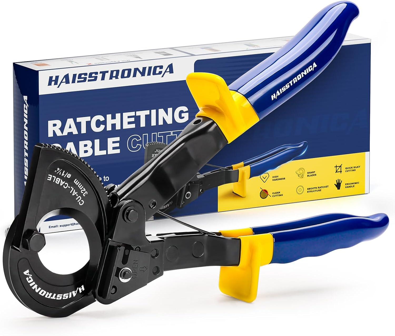 Cable Cutters Ratcheting Cable Cutter Heavy Duty Wire Cutters for Copper Aluminu