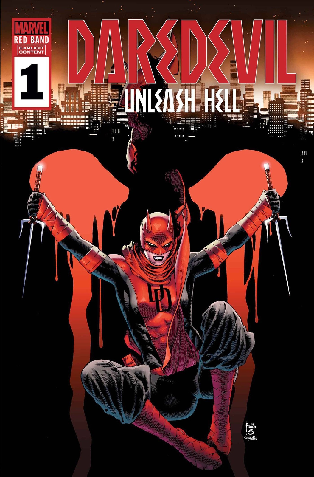 DAREDEVIL UNLEASH HELL RED BAND #1 (OF 5) (POLYBAG) MARVEL PRH