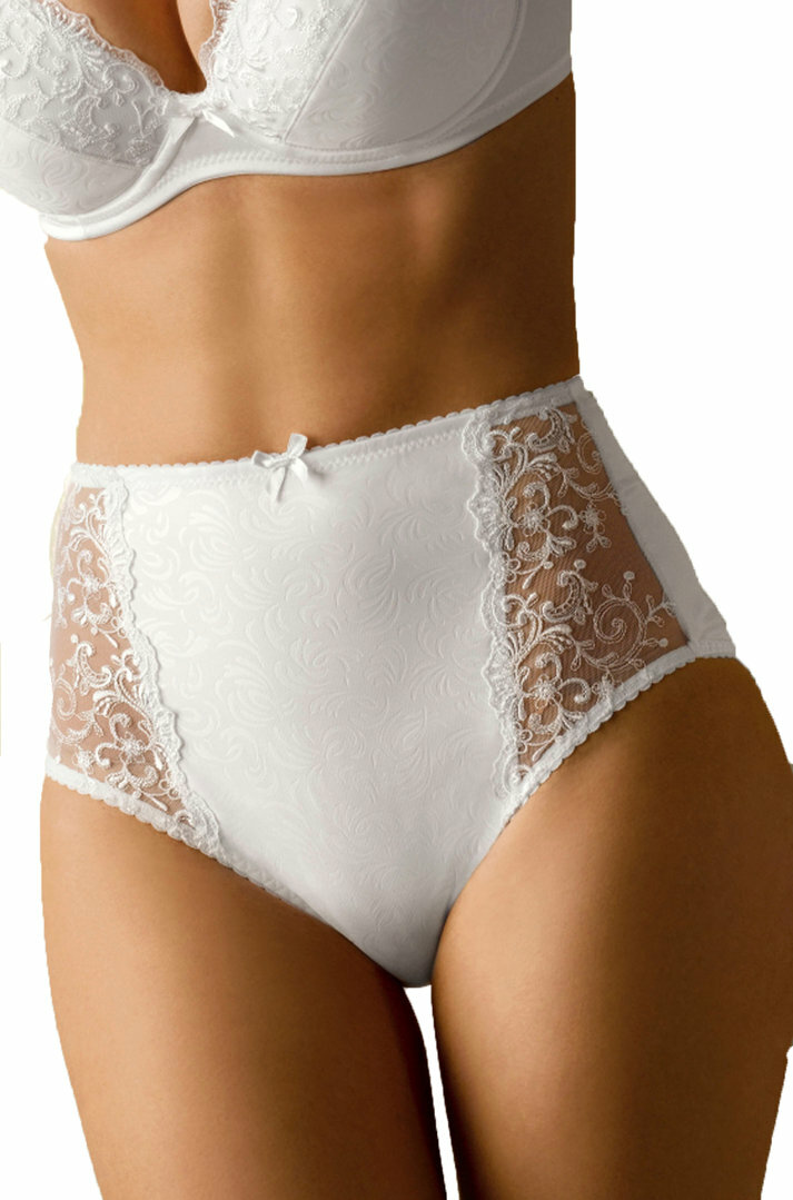 Women's Embroidered Lace Cotton Dowel Shaping Sheath Made in Italy